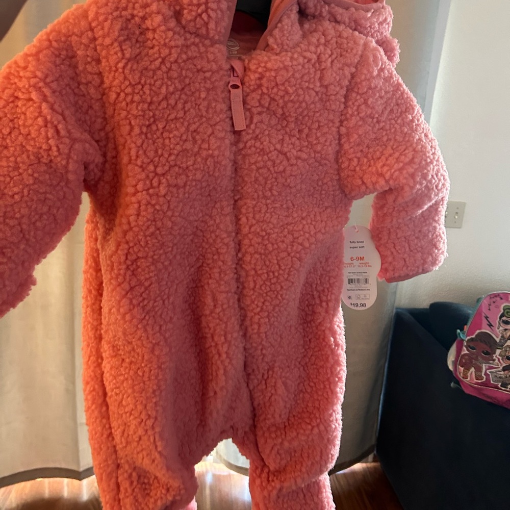 Ford Pink Fleece Kids Footie